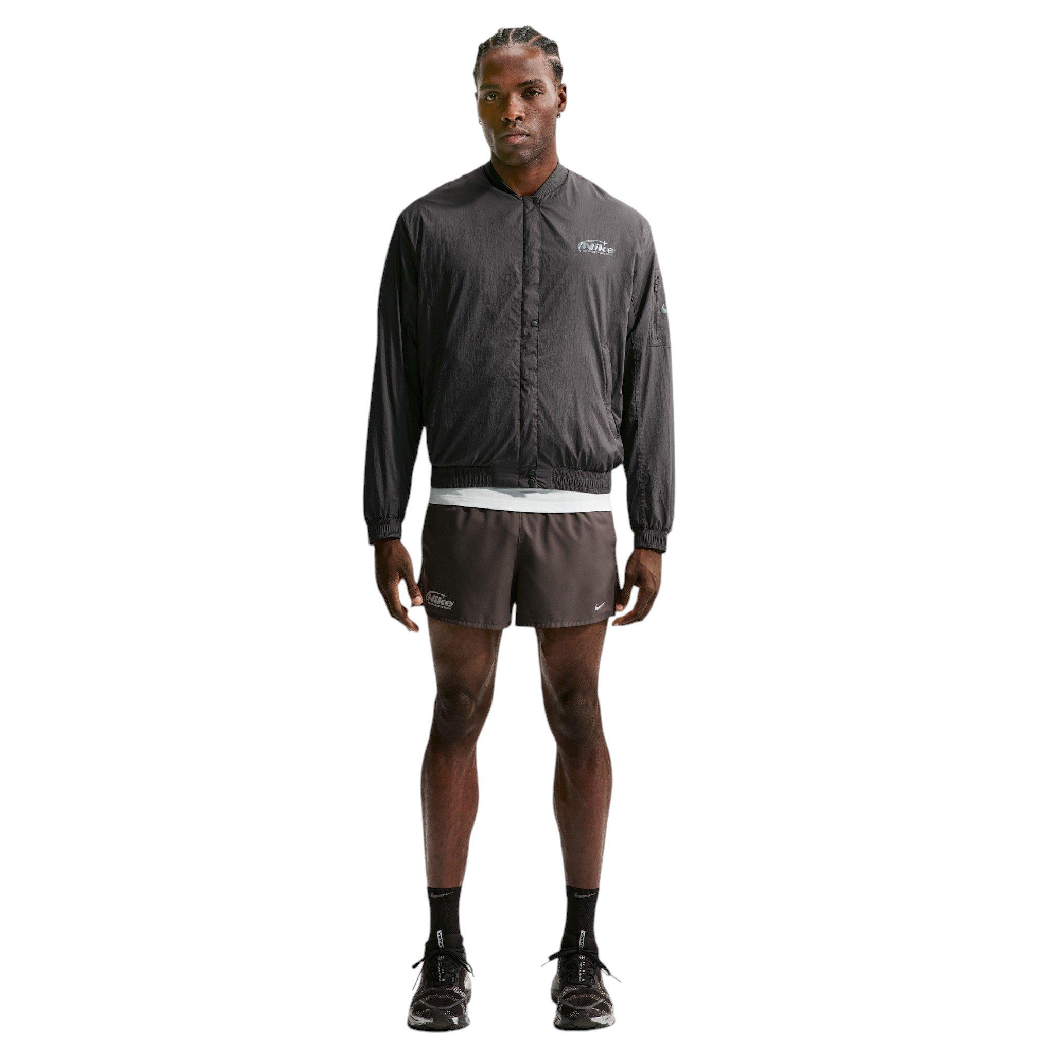 Nike Men's Repel UV Protection Running Bomber Jacket - Ash - ASH